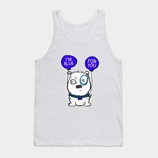 Blue Pooch Tank Top